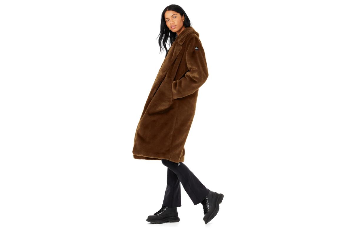 Oversized Faux Fur Trench